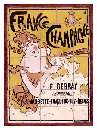 by Pierre Bonnard Reproduction Vintage Beers Wines /& Spirits Art Nouveau Poster 1901 Champagne France